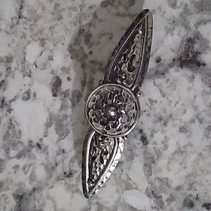 Silver-tone Barrette